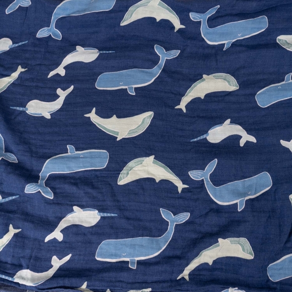 cloud island Other Nwt Whale Cotton Muslin Blanket Poshmark
